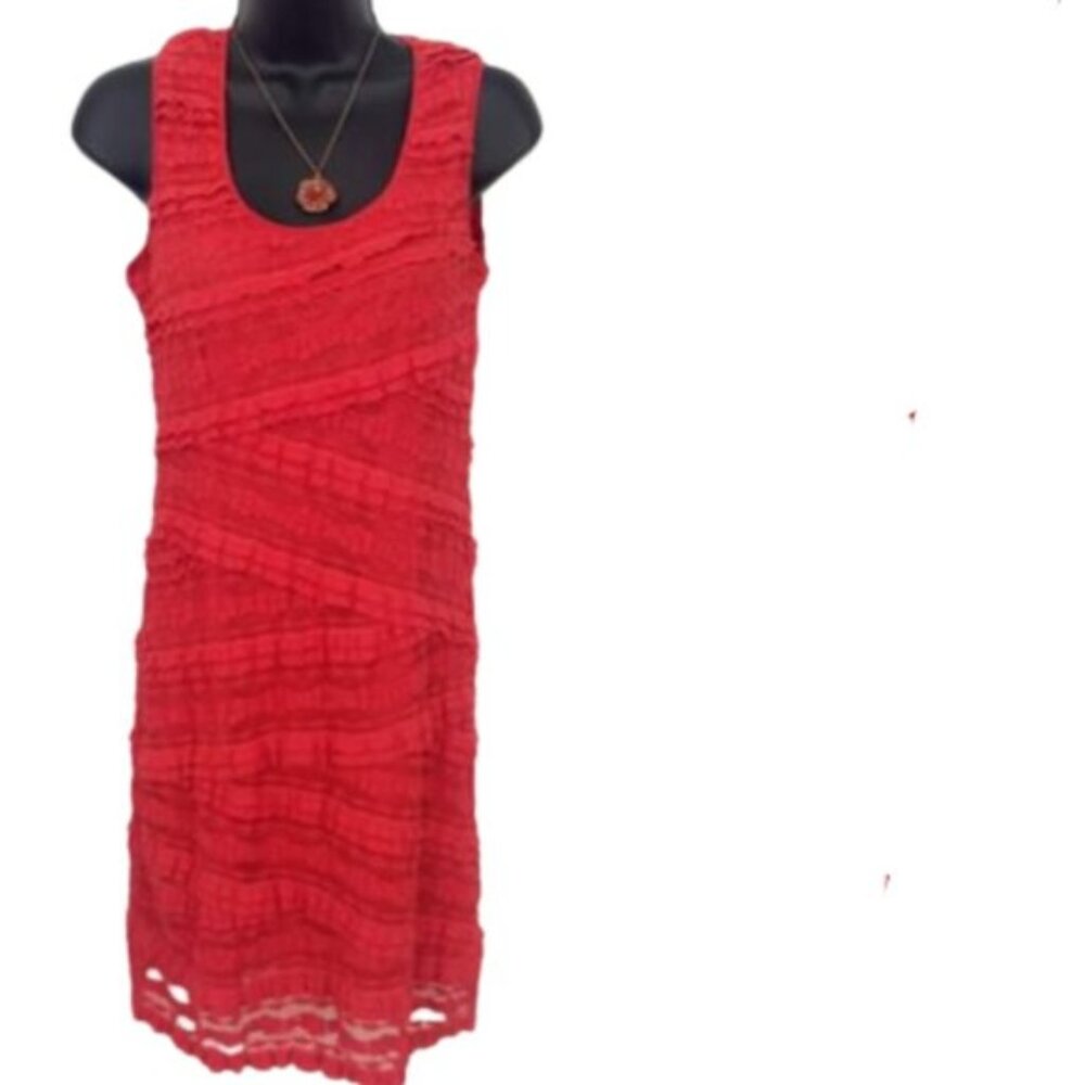 Hot Coral Bandage Dress Size Medium